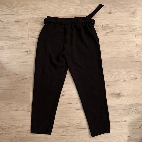 Elizabeth & James Cargo Trousers Size 4 Black - Picture 2 of 5